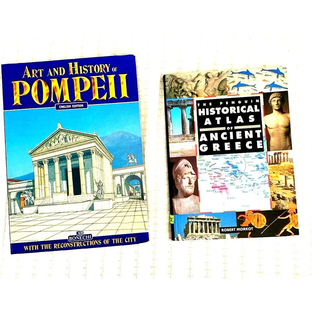 Historical Atlas of Ancient Greece and Art and History of Pompeii Book Bundle
